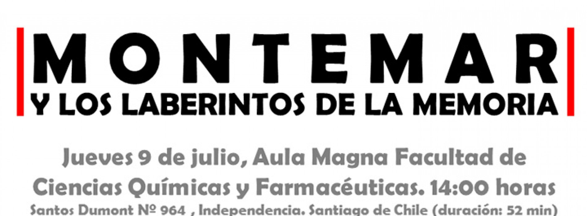 Documentary about Montemar, Universidad de Chile - Thursday, July 9 at 14:00 hrs.