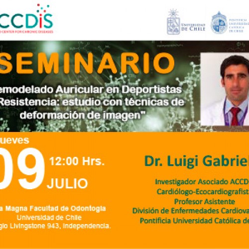 SEMINARIO ACCDiS  «Remodelado Auricular en Deportistas de Resistencia: estudio con técnicas de deformación de imagen»  Dr. Luigi Gabrielli