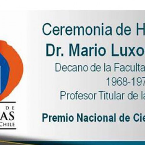 Ceremonia de homenaje al Dr. Mario Luxoro Mariani