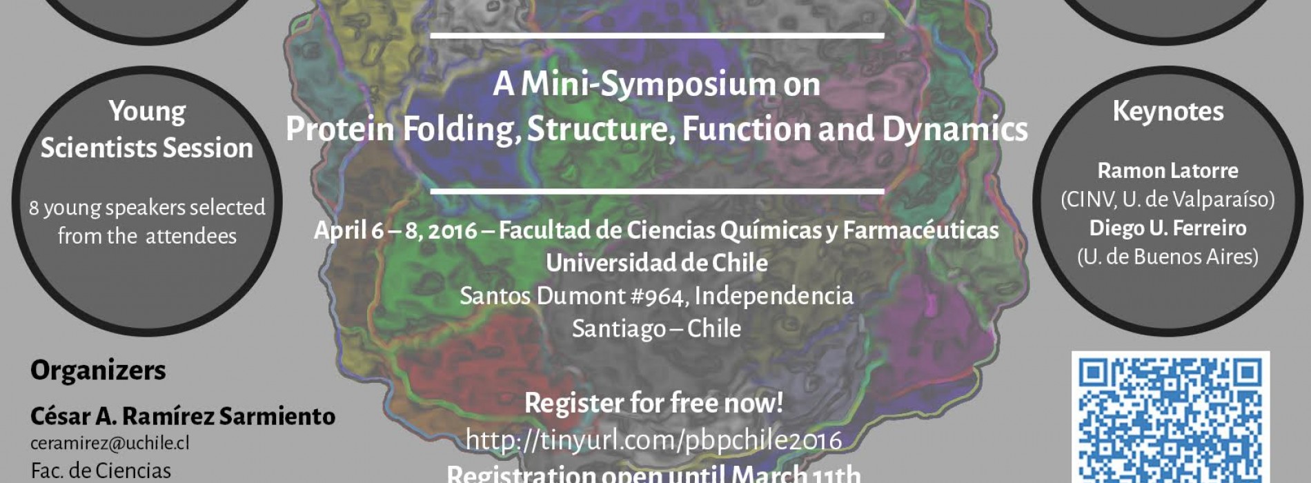 Simposio Protein Biophysics at the End of the World – 6 al 8 de Abril – Universidad de Chile