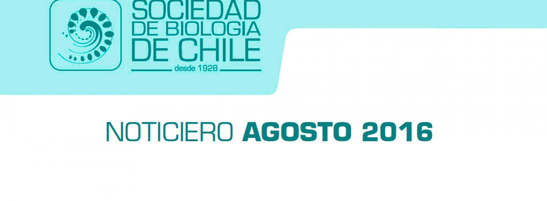Noticiero Agosto 2016. Sociedad de Biología de Chile