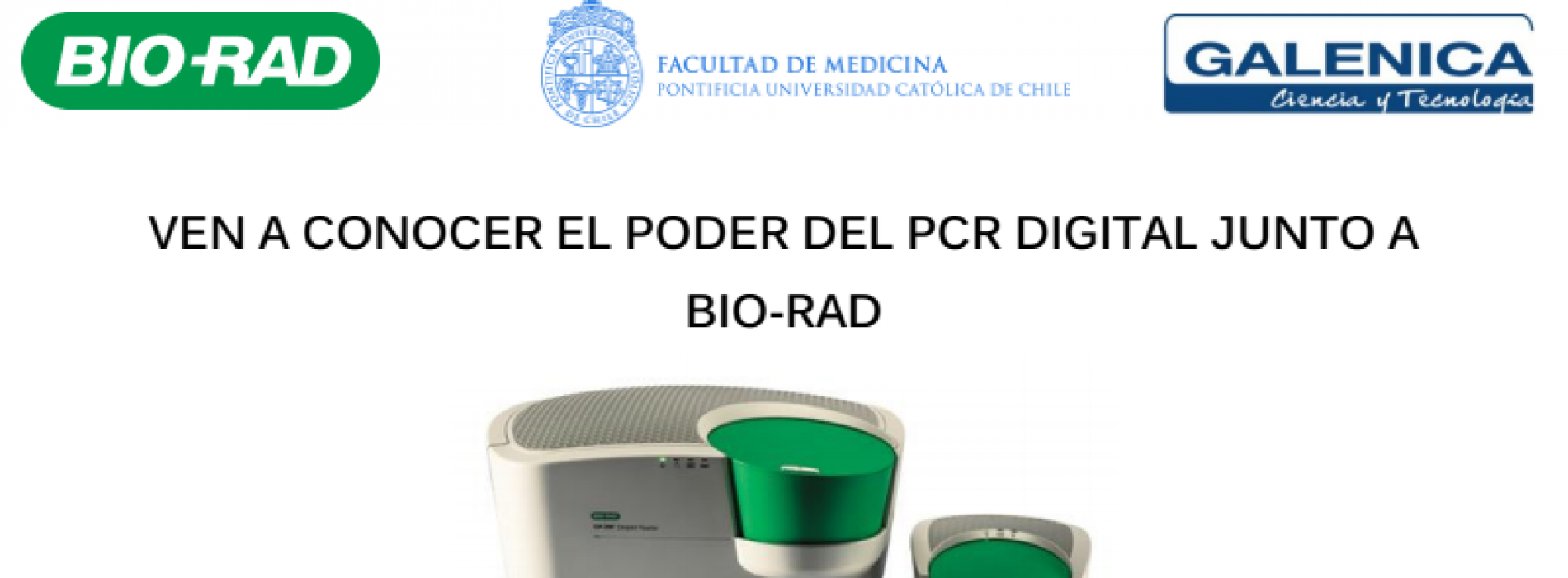 Invitation to meet the PCR digital along with BIO-RAD