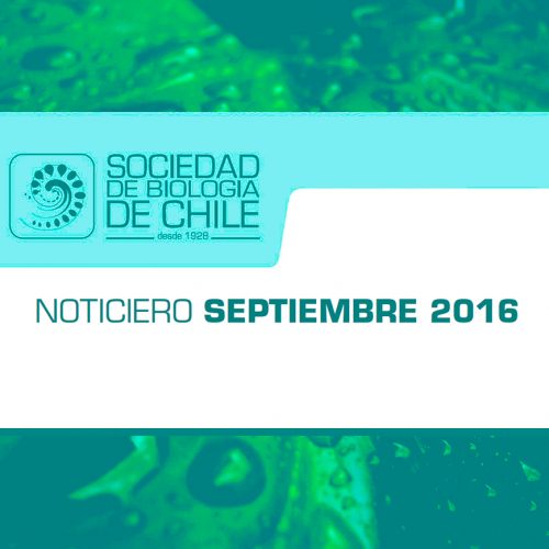 Noticiero Septiembre 2016. Sociedad de Biología de Chile