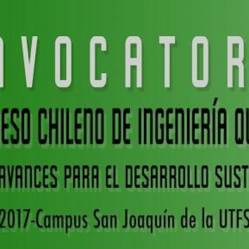 XX CONGRESO CHILENO INGENIERÍA QUÍMICA