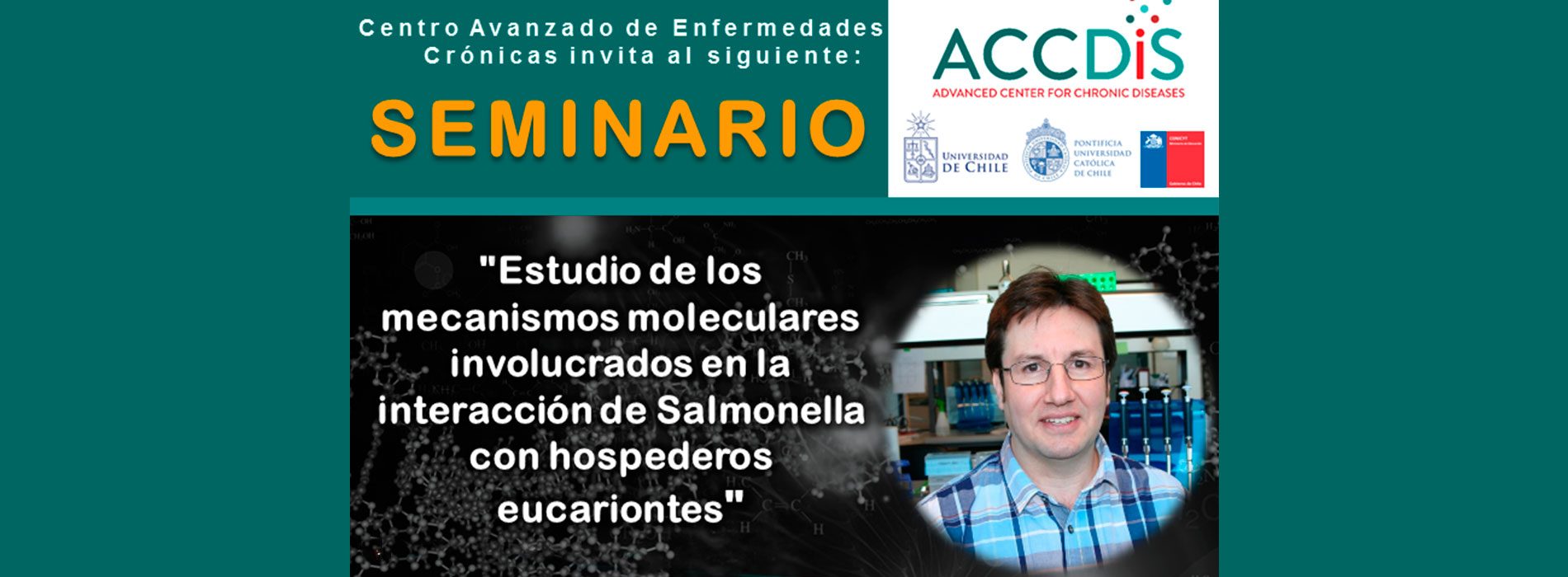 Seminar: "study of the mechanisms molecular involved in the interaction of Salmonella with hosts eukaryotes"