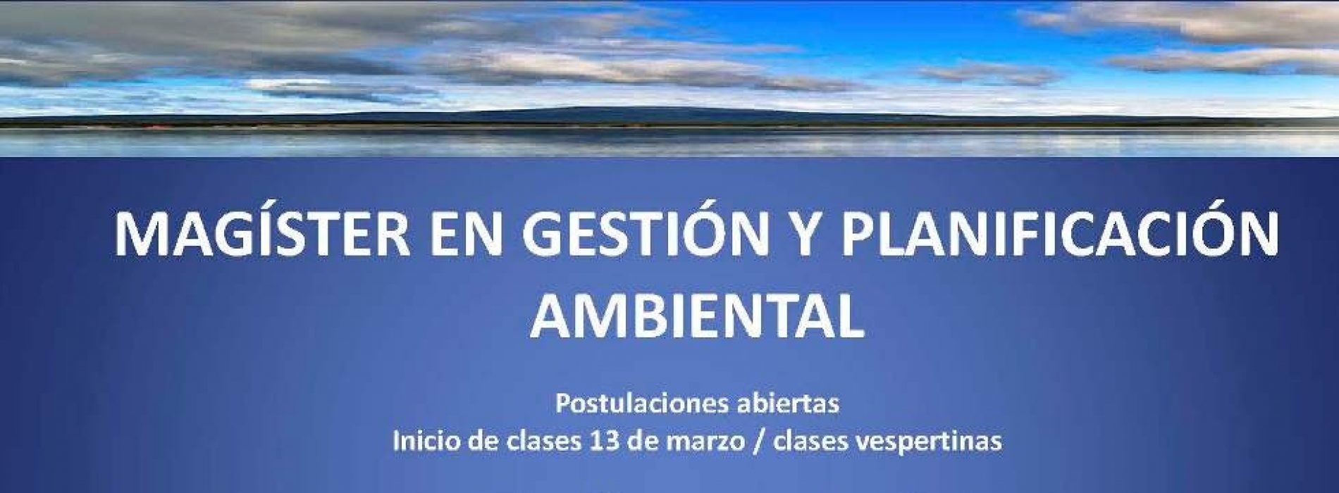 Master in management and environmental planning 2017