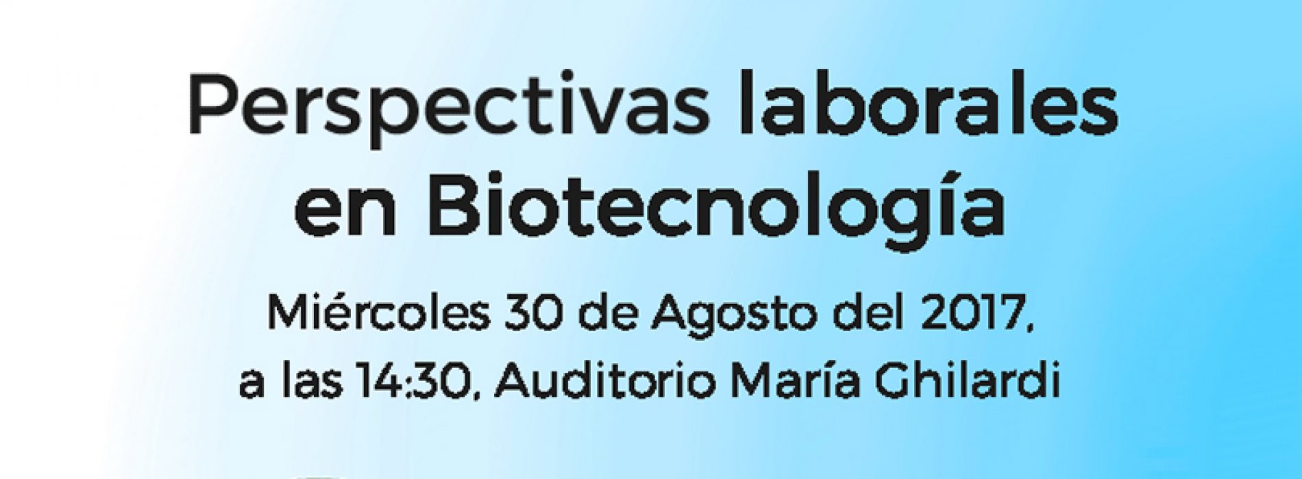 Perspectivas laborales en Biotecnología