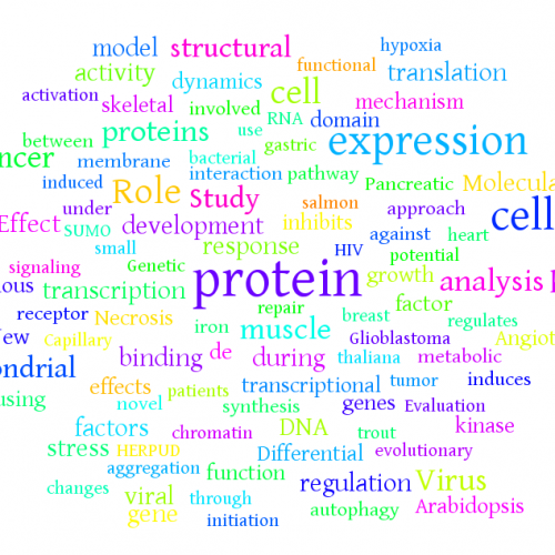 Word Cloud XL Reunión Anual de la Sociedad de Bioquímica y Biología Molecular de Chile