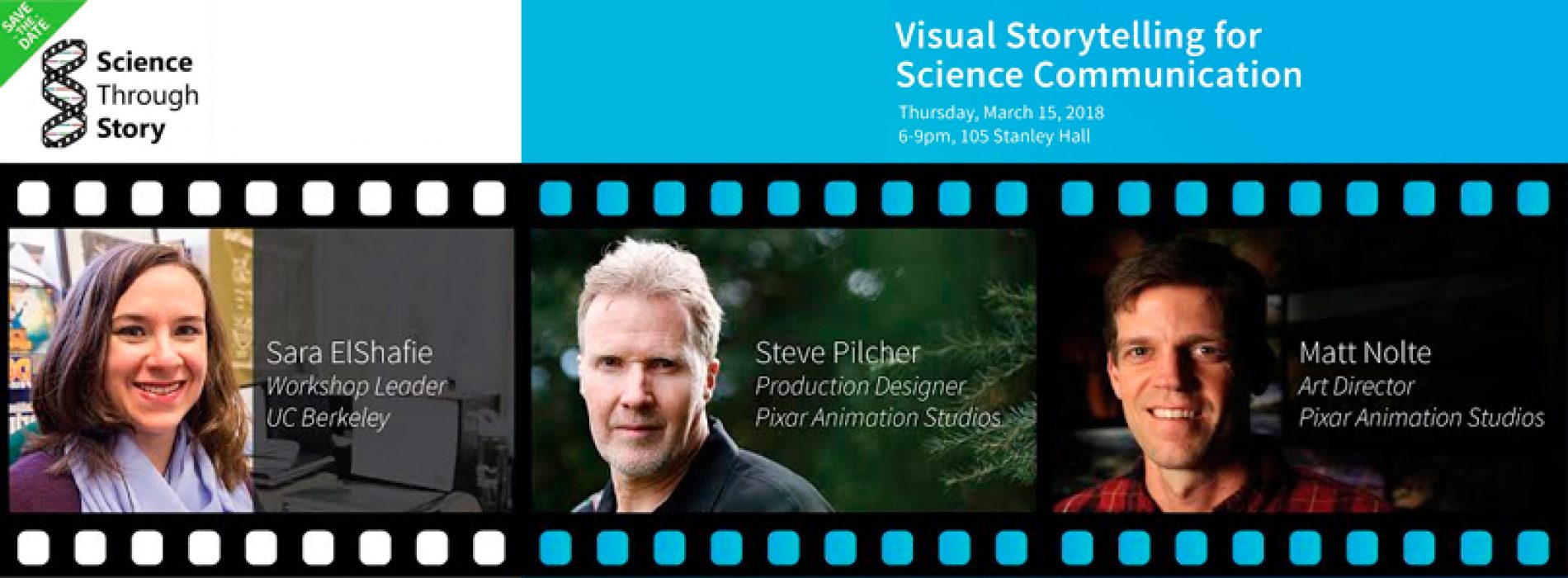 Save the date: Visual Storytelling SciCom Workshop with PIXAR on March 15