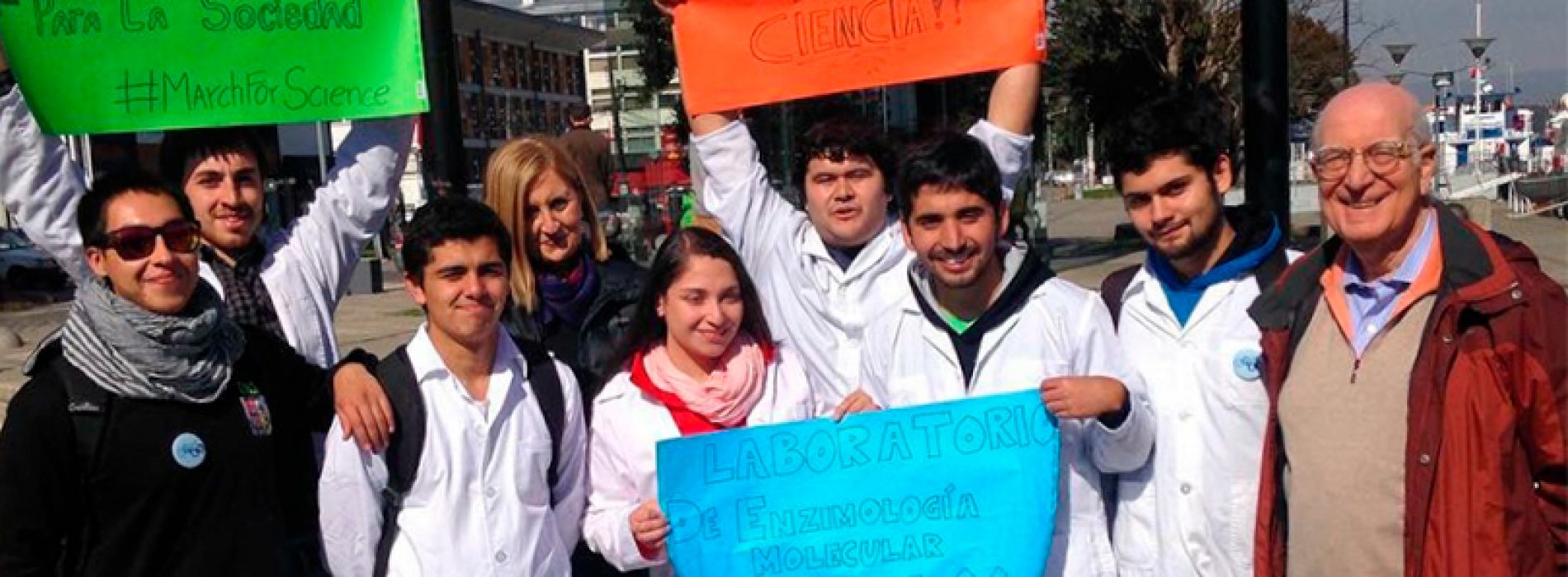 Sociedad de Bioquímica y Biología Molecular presente en marcha por la Ciencia en varias regiones