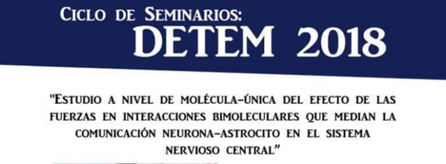 Cycle of seminars: DETÉM 2018
