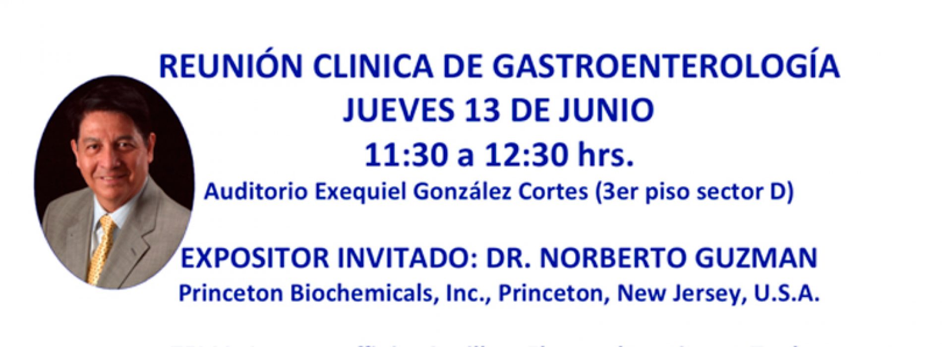 Reunión Clínica de Gastroenterología – Jueves 13 de Junio