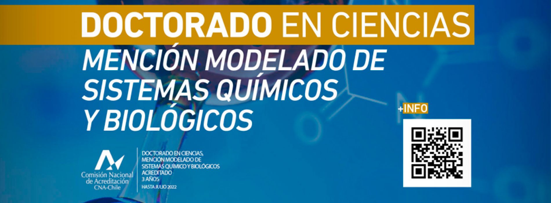 Doctorado en Ciencias Mención Modelado de Sistemas Químicos y Biológicos –  Universidad de Talca