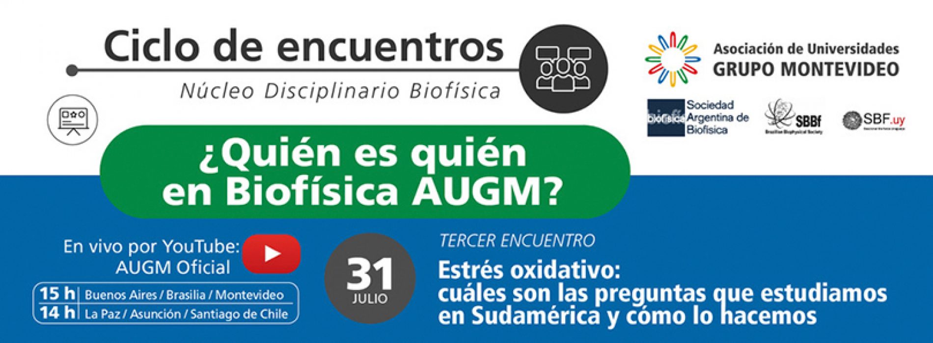Ciclo de encuentros ¿Quién es quén en Biofísica AUGM?
