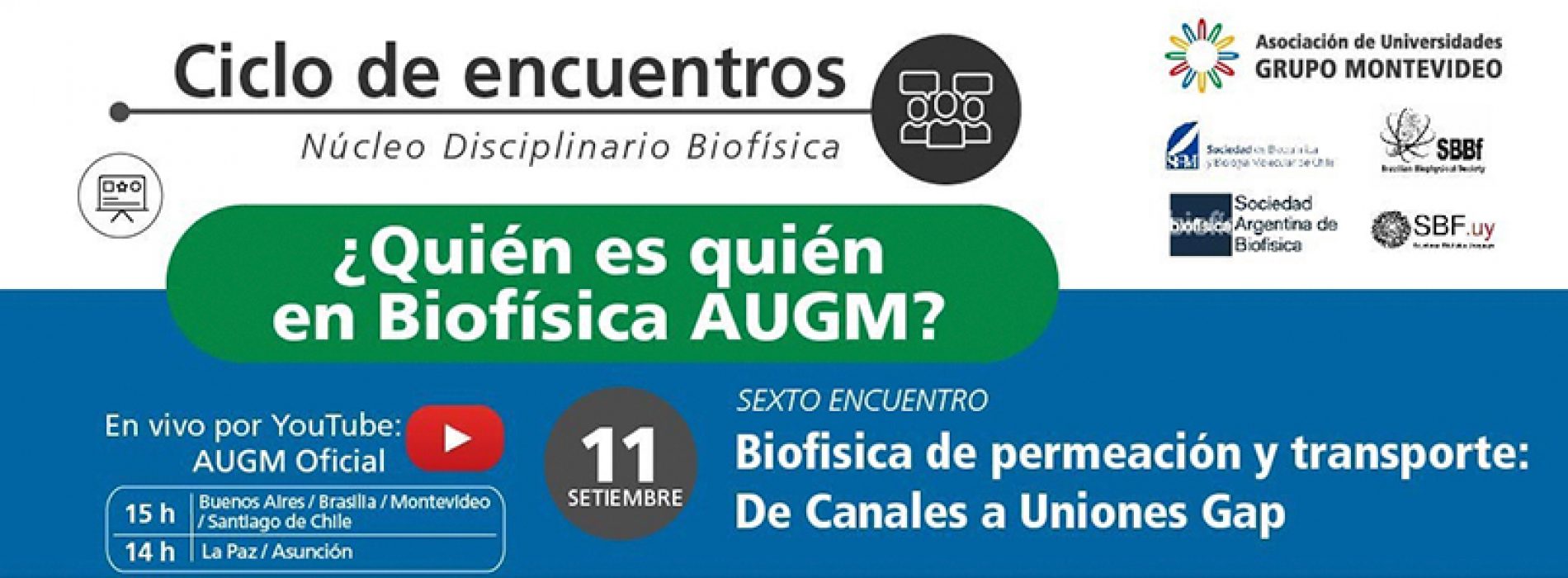 Meeting cycle What is what in AUGM Biophysics?