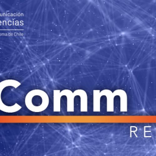 Brochure SciComm Report, órgano oficial del Centro de Comunicación de las Ciencias de la Universidad Autónoma de Chile.