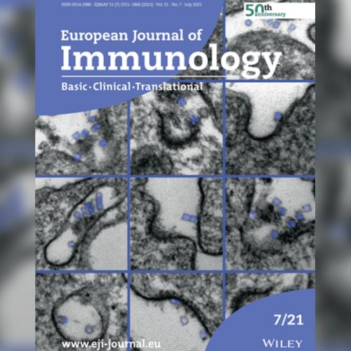 En el año del cincuentenario de la prestigiosa revista European Journal of Immunology , la portada del número de julio de 2021 está dedicada al trabajo de nuestra socia María Inés Becker