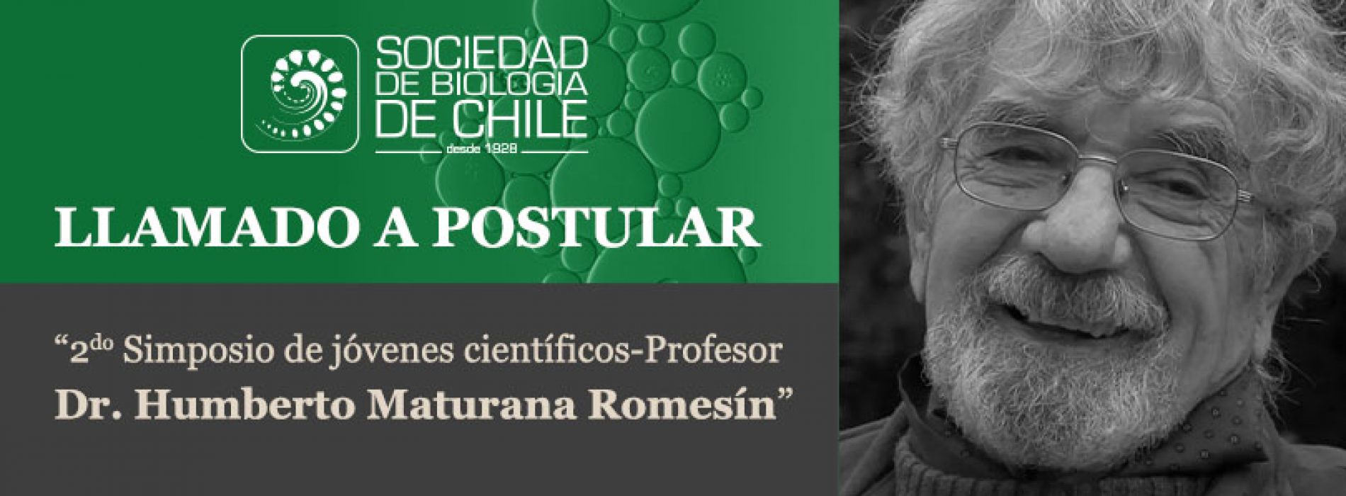Llamado a postular “2do Simposio de jóvenes científicos-Profesor Dr. Humberto Maturana Romesín”