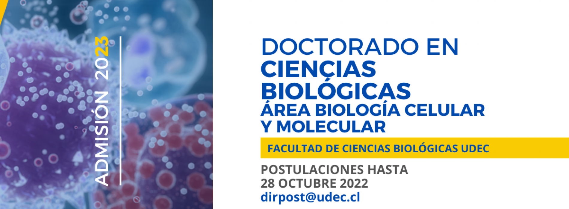 Doctorado en Ciencias Biológicas, Universidad de Concepción 2023