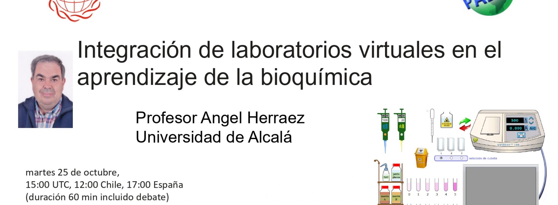Conferencia Prof. Angel Herráez sobre Aprendizaje en Bioquímica y Biología Molecular
