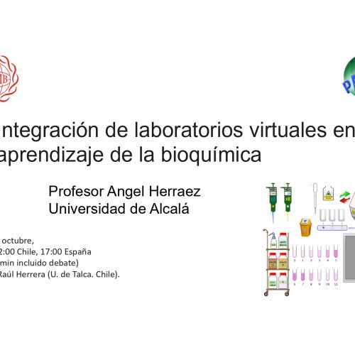 Conferencia Prof. Angel Herráez sobre Aprendizaje en Bioquímica y Biología Molecular