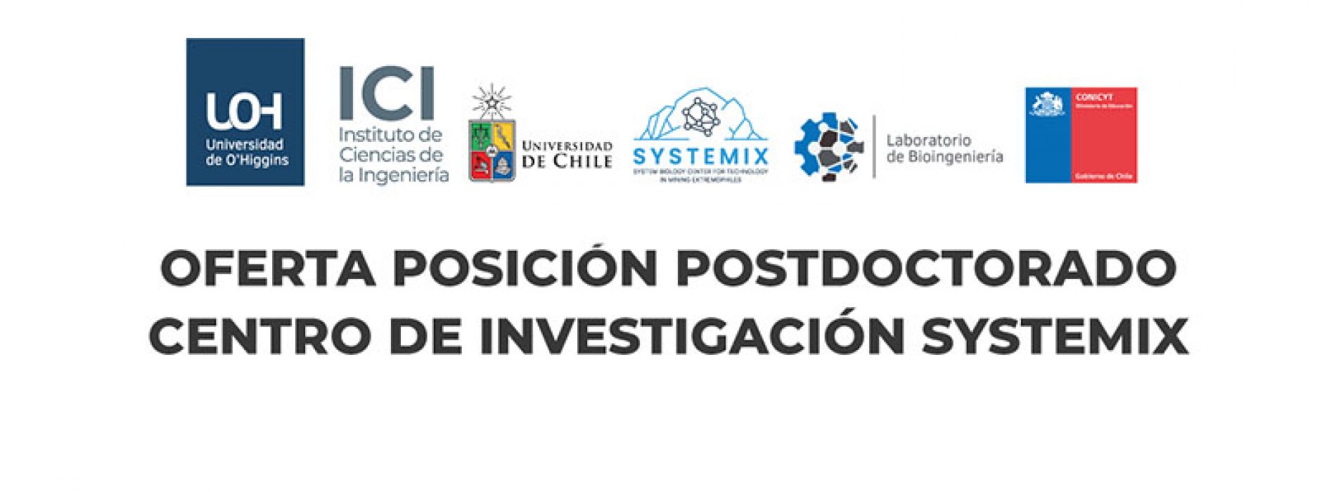 Offer postdoctoral position Systemix Research Center