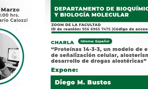 Charla: Proteínas 14-3-3, un modelo de estudio de señalización celular, alosterismo y el desarrollo de drogas alostéricas