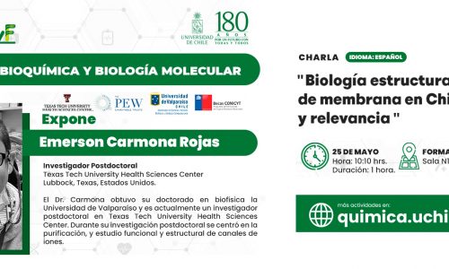 Talk "Structural biology of membrane proteins in Chile: Feasibility and relevance"