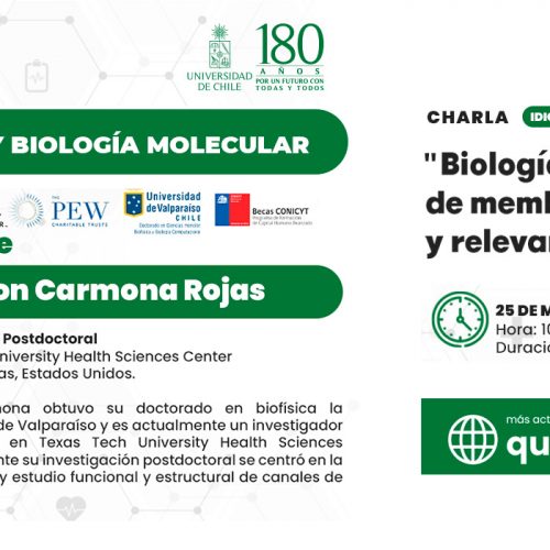 Charla «Biología estructural de proteínas de membrana en Chile: Factibilidad y relevancia»